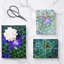 Wrapping Paper Flat Sheet Set of 3