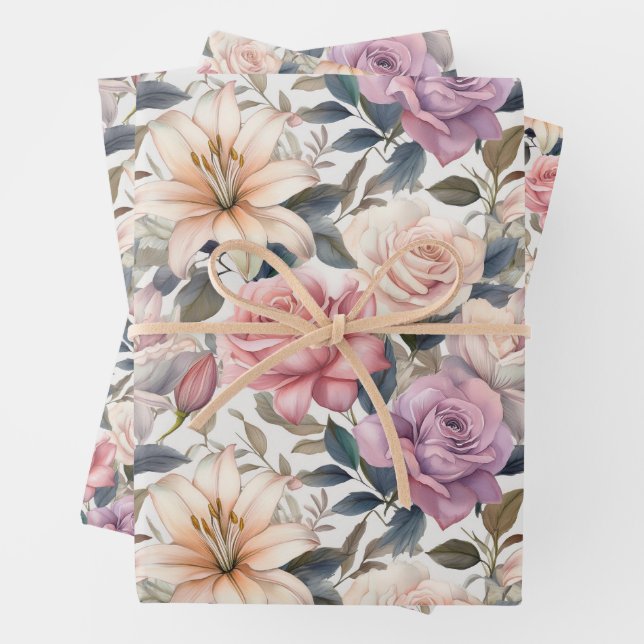Wrapping Paper Flat Sheet Set of 3 (In situ)