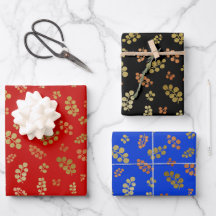 Wrapping Paper Flat Sheet Set of 3