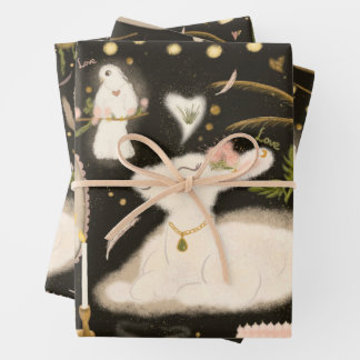 Wrapping Paper Flat Sheet Set of 3