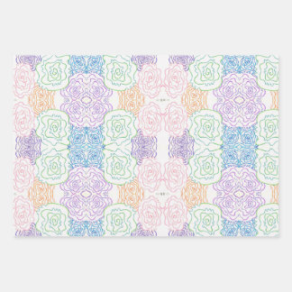 Wrapping Paper Flat Sheet Set of 3