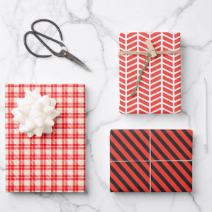 Wrapping Paper Flat Sheet Set of 3