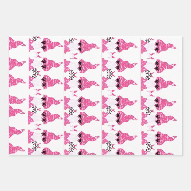 Wrapping Paper Flat Sheet Set of 3 (Front)