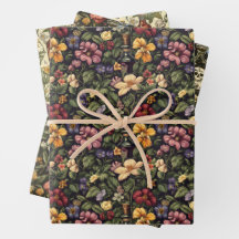 Wrapping Paper Flat Sheet Set of 3