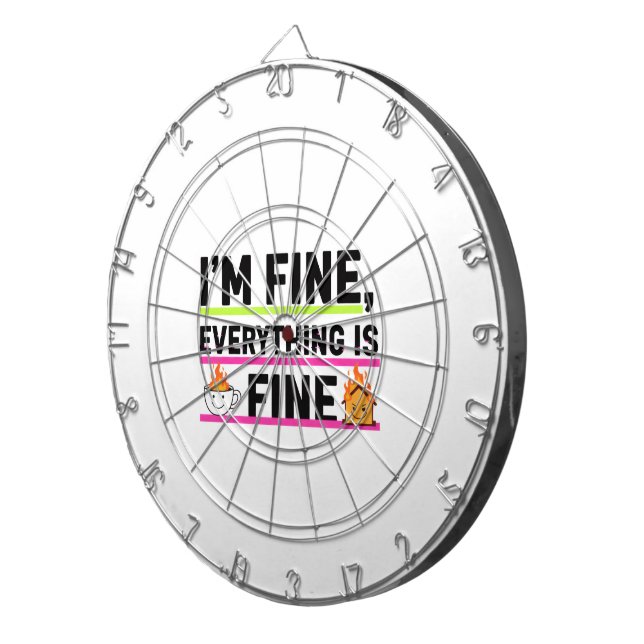 Wrapping Paper Flat Sheet Set of 3 Dart Board (Front Right)