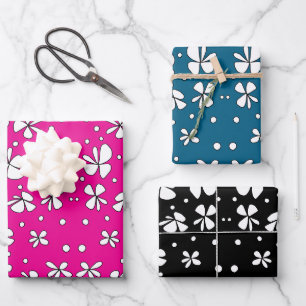 Wrapping Paper Flat Sheet Set of 3 doodle28