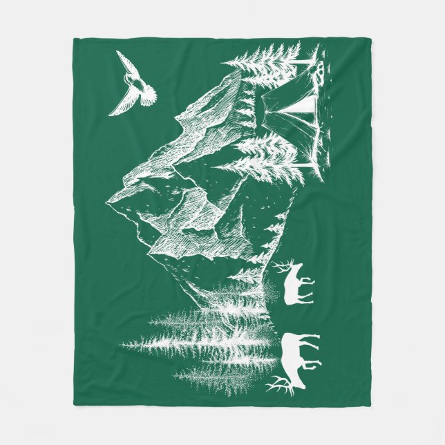 Wrapping Paper Fleece Blanket (Front)