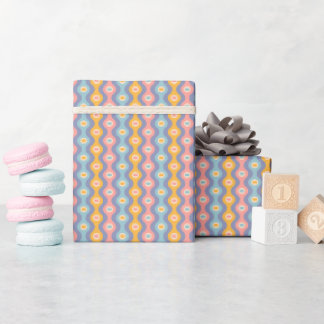 Wrapping paper for Christmas in retro style.