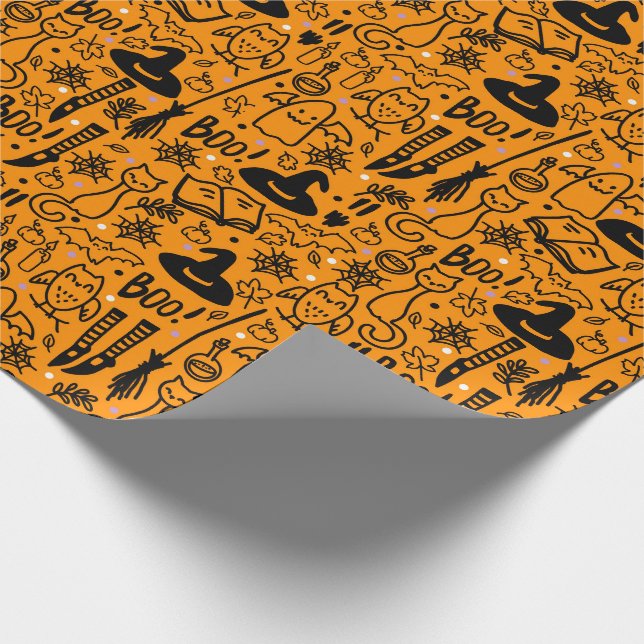 Wrapping Paper for Halloween. (Corner)