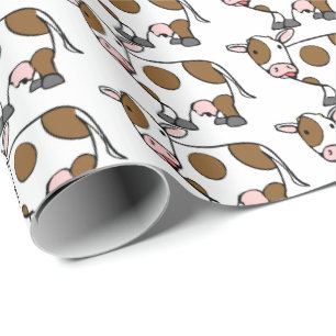 Wrapping Paper - Funny Cow
