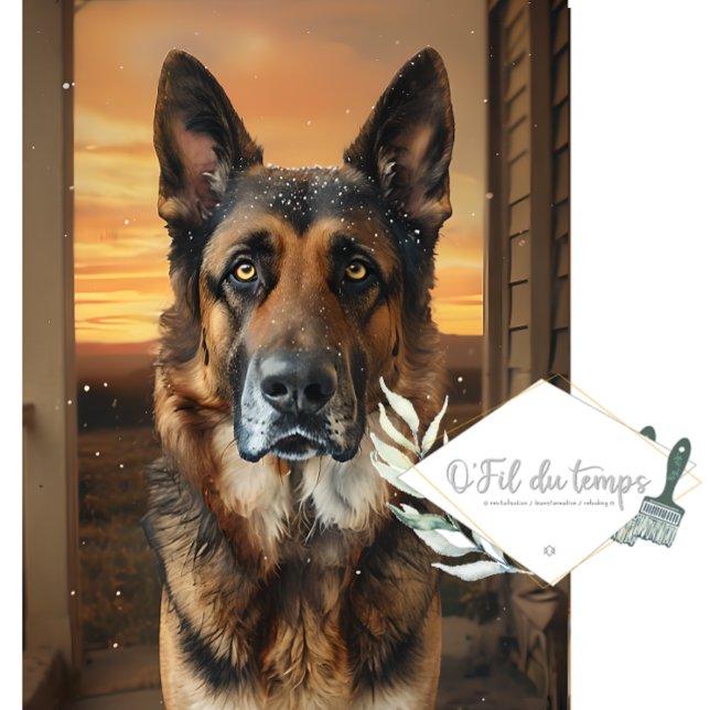 Wrapping paper German Sheppard Lovers- Decoupage (Creator Uploaded)