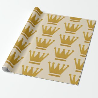 Wrapping Paper Golden Crown
