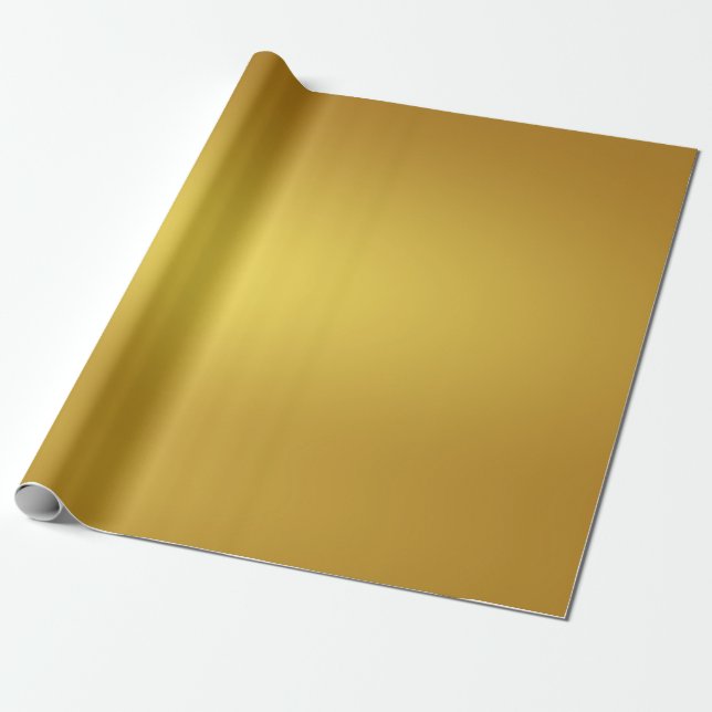 Wrapping Paper | Golden Yellow (Unrolled)
