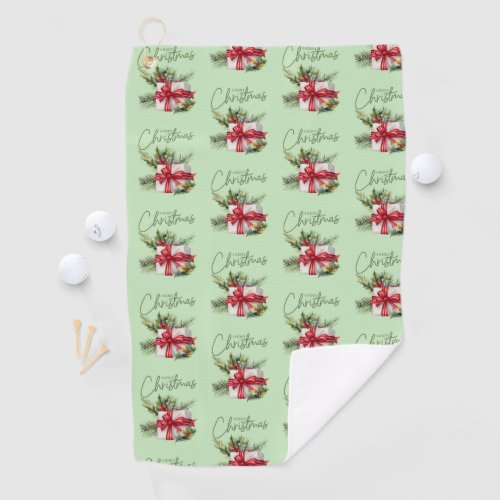 Wrapping Paper Golf Towel