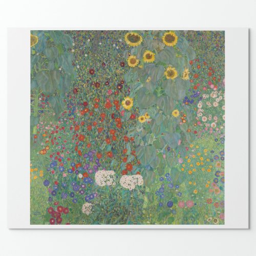 WRAPPING PAPER  GUSTAV KLIMT  FARM GARDEN