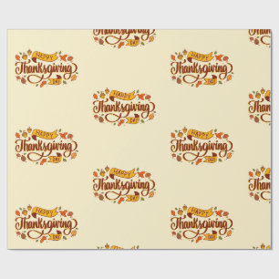 Wrapping Paper- Happy Thanksgiving Day Paper