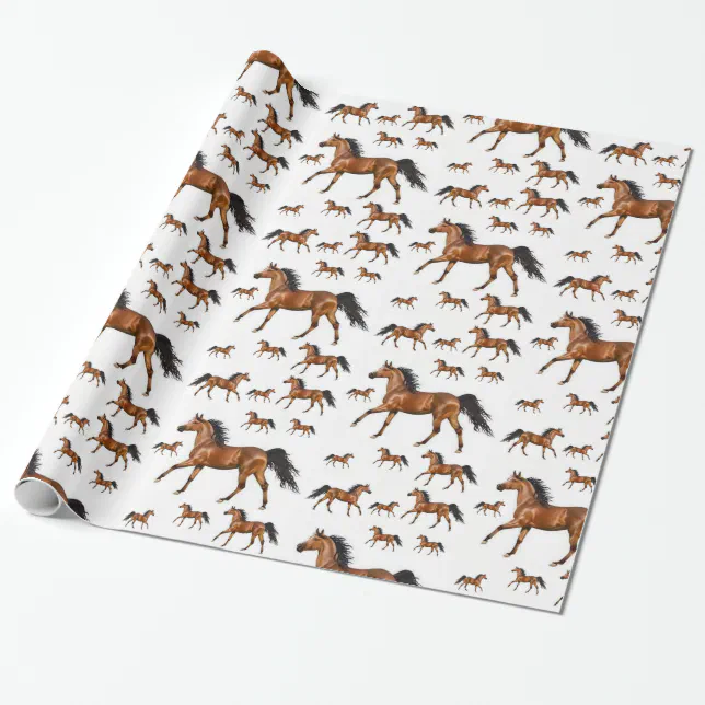 Wrapping paper Horses Zazzle