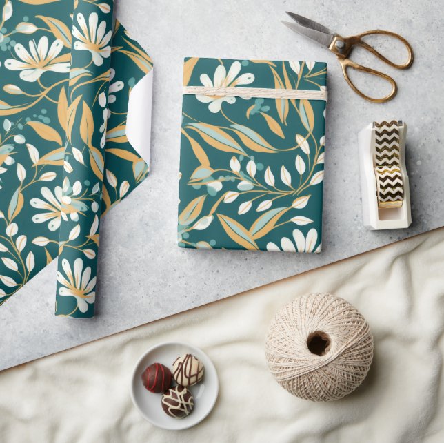 Wrapping paper in Arts and Crafts style (Crafts)