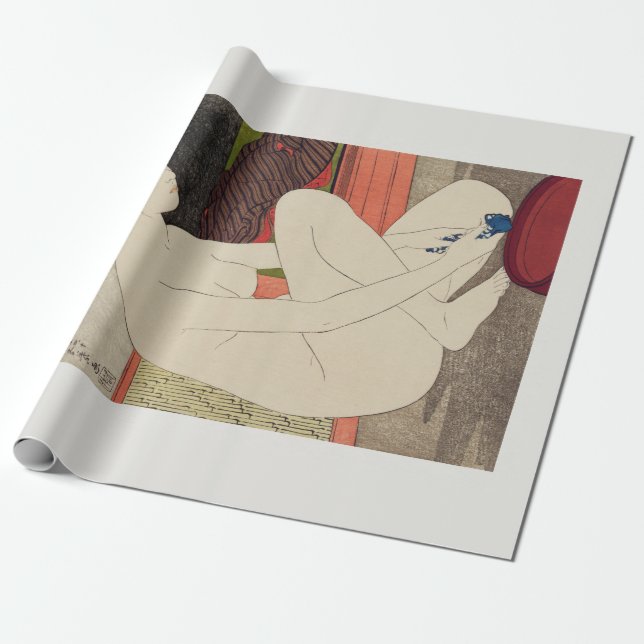 WRAPPING PAPER : JAPANESE WOODBLOCK :Shinsui Itō (Unrolled)