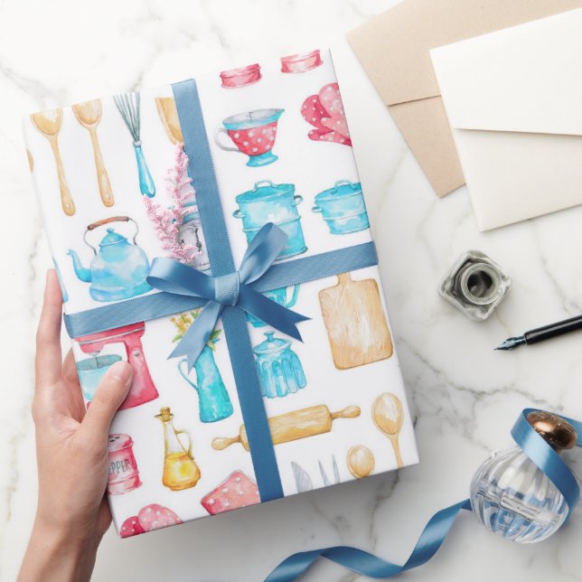 Wrapping Paper - Kitchen Utensils (Gifting)