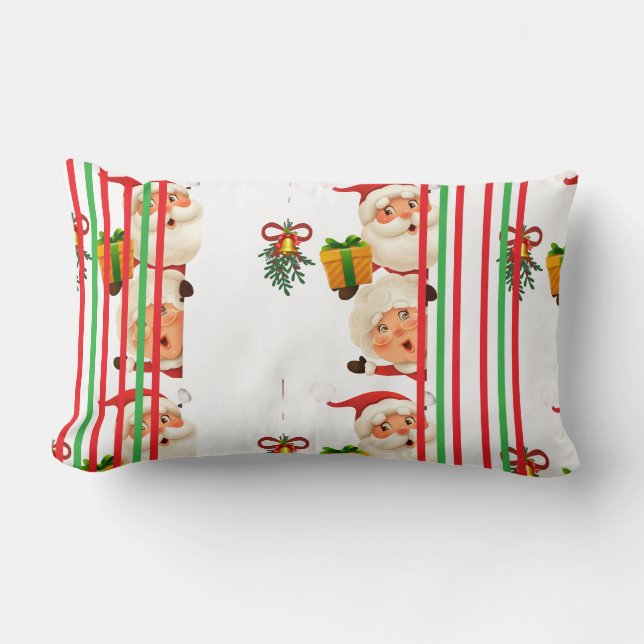 Wrapping Paper Lumbar Pillow (Front)