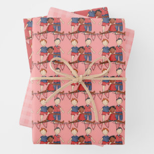 Wrapping Paper Male Valentines