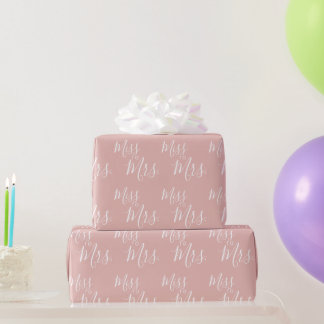 Wrapping Paper - Miss to Mrs. Rose Gold