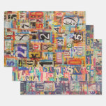 Wrapping paper or collage and decoupage paper