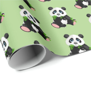 Wrapping Paper-Panda Bear Paper
