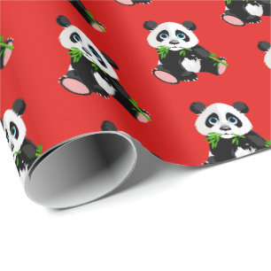 Wrapping Paper-Panda Bear Paper