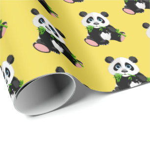 Wrapping Paper-Panda Bear Wrapping Paper