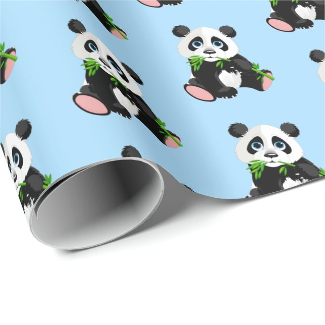 Wrapping Paper-Panda Bear Wrapping Paper (Roll Corner)