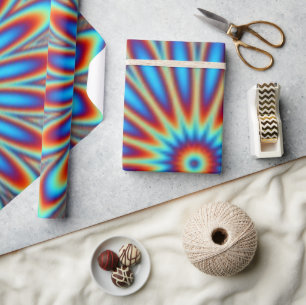 Wrapping Paper - Psychedelic Art Flower