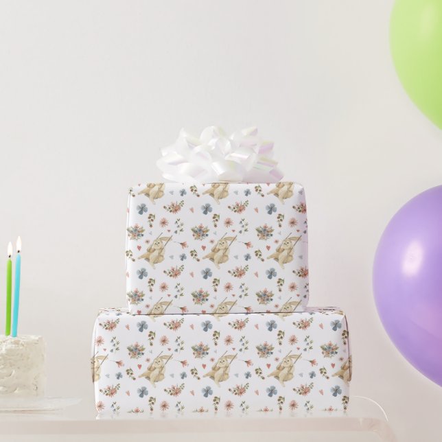 Wrapping Paper - Rabbits Pattern (Party Gifts)