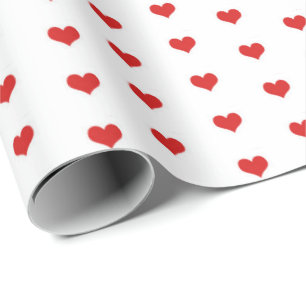 Wrapping Paper - Red Hearts