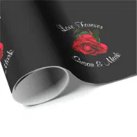 Red Rose Wrapping Paper, Zazzle