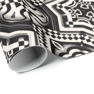Wrapping Paper   Retro Mod Checkerboard