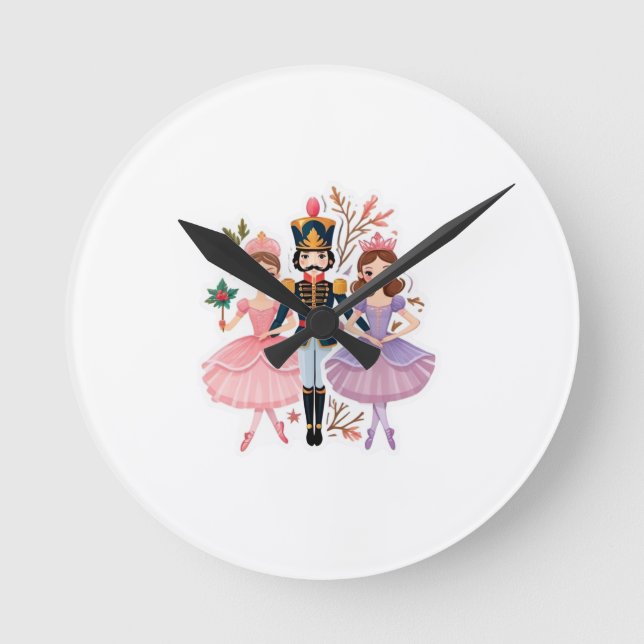 Wrapping Paper Round Clock (Front)