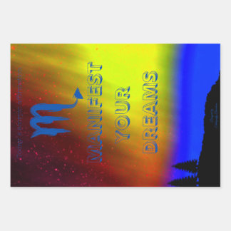 Wrapping paper- Scorpio-Manifest your dreams  Paper Sheets