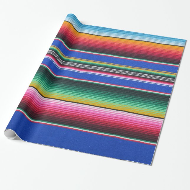 Wrapping Paper,serape print Violet Paper (Unrolled)