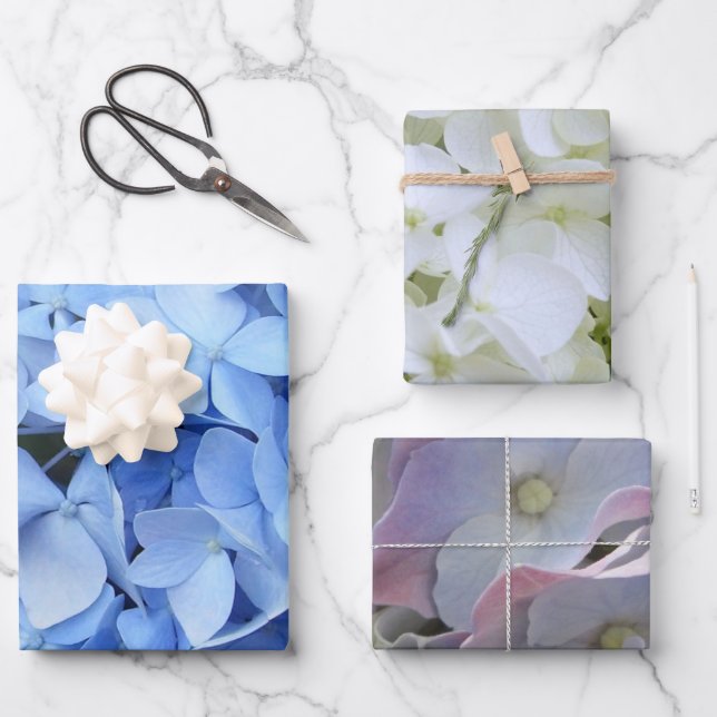 Wrapping Paper Set - Hydrangea Collection II (Front)