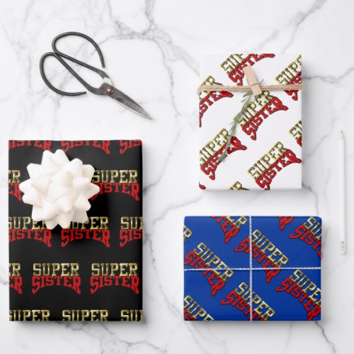 Wrapping Paper Set _ Super Sister