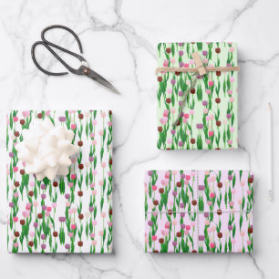 Wrapping Paper Set - Terrific Tulips