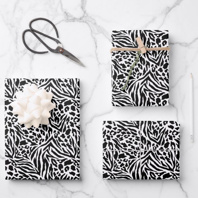 Wrapping Paper Sheets-Animal Print (Front)