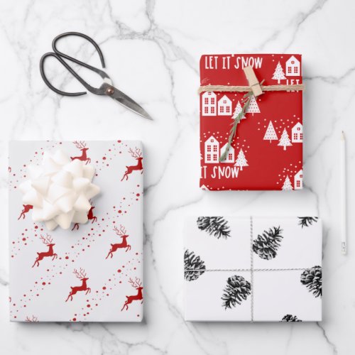 Wrapping Paper Sheets _ Christmas Patterns