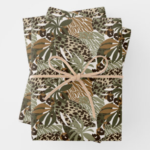 Wrapping Paper Sheets-Leopard Print