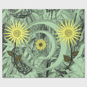 Wrapping paper Sunflower