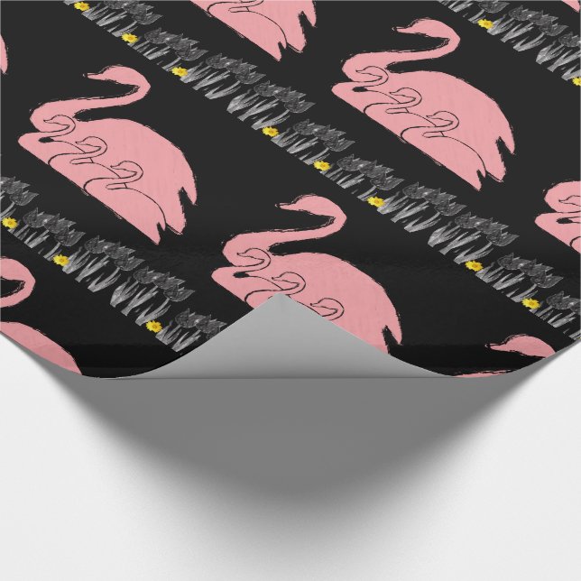 Wrapping paper Swans (Corner)