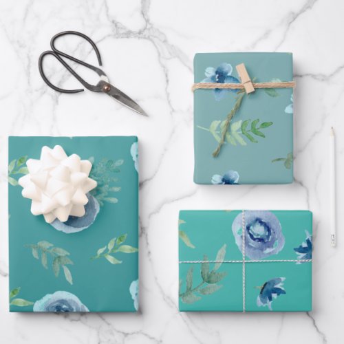 Wrapping paper sweet floral design