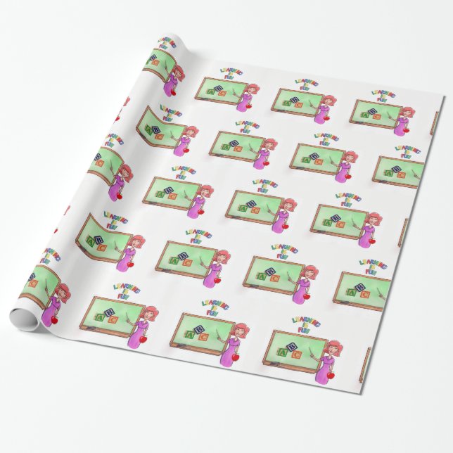 Wrapping Paper Teacher (Unrolled)